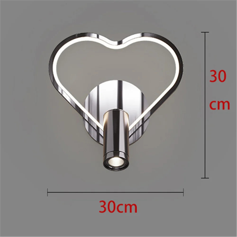 Modern LED wall sconce in chrome for interior design - Perle noire 2 / Warm Light