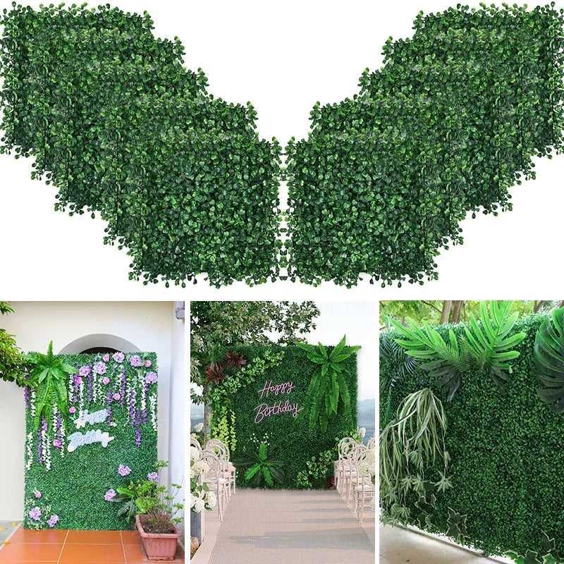 Artificial turf mat for indoor and outdoor vegetable decoration