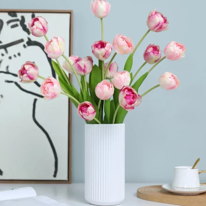 Artificial tulip flowers in decorative silk for any occasion - view 6
