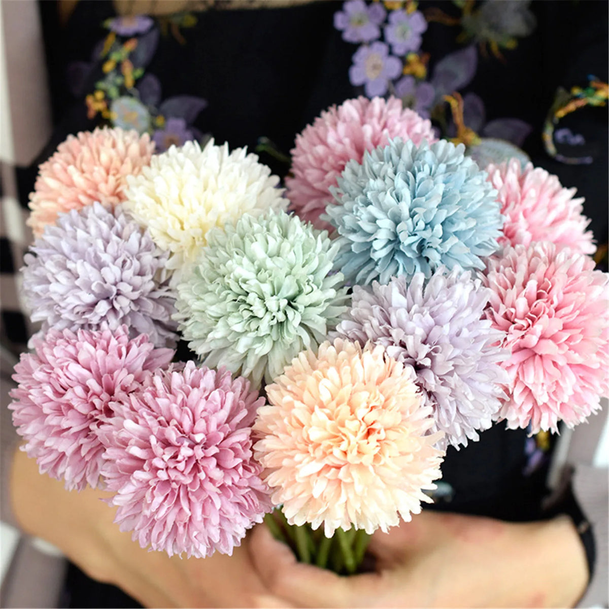 Artificial hortensia flowers for wedding decoration and table