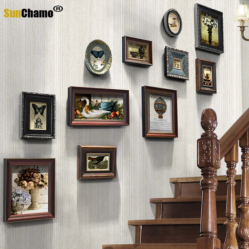 Retro wooden photo frame for interior decoration - view 2