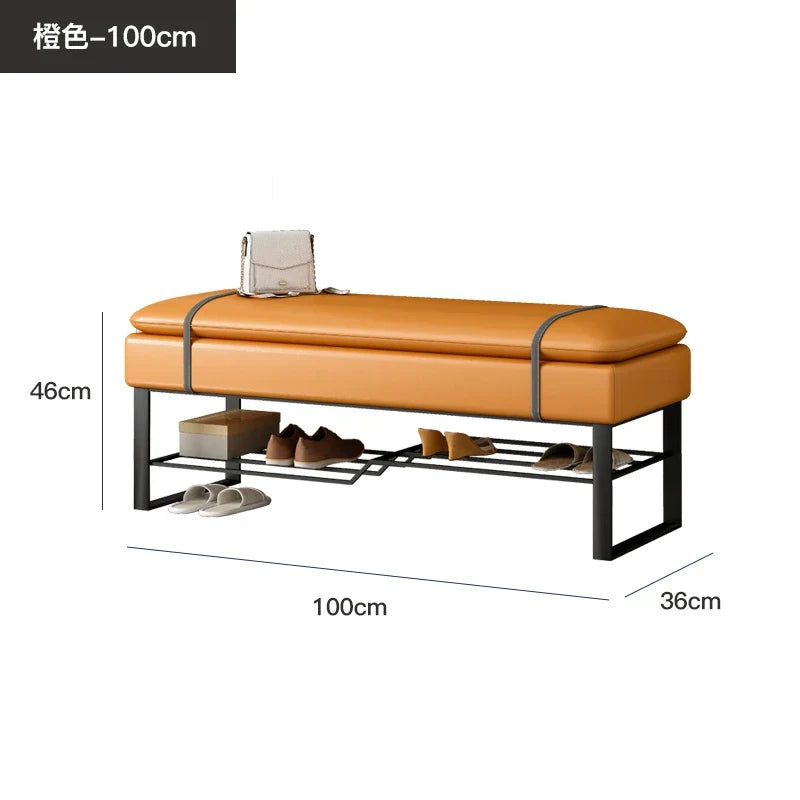 Luxury shoe bench for an elegant interior - 100cm 2
