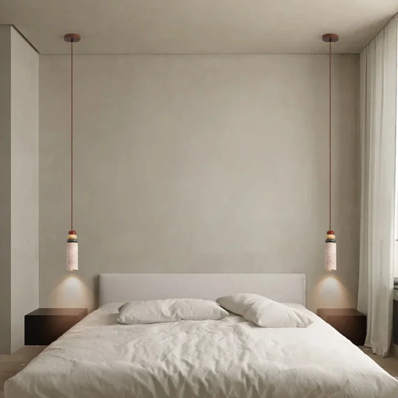 Modern chandelier in natural stone for interior decoration - view 3