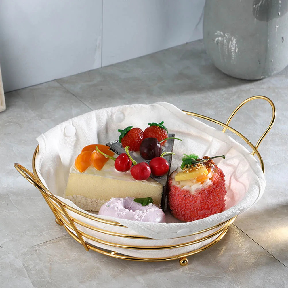 Metal storage basket for snacks and fruit - view 6