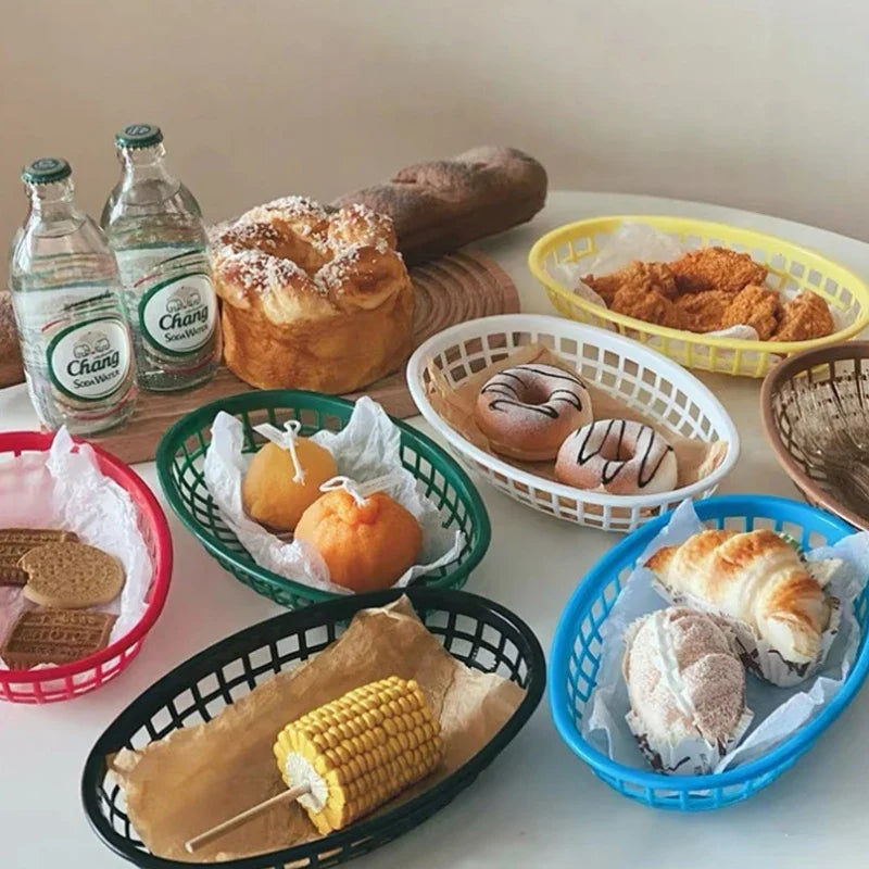 Oval basket for kitchen accessory food and storage - view 6
