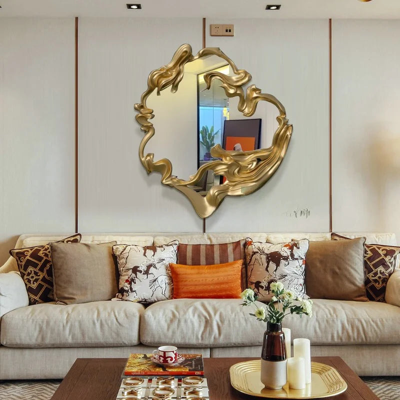 Lightweight European style decorative mirror customizable for interior - view 4