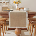 Rustic style macrame jute table runner beige - 4Pcs Placemat30x45cm