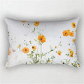 Cheerful Rainbow Floral Throw Pillow Cover