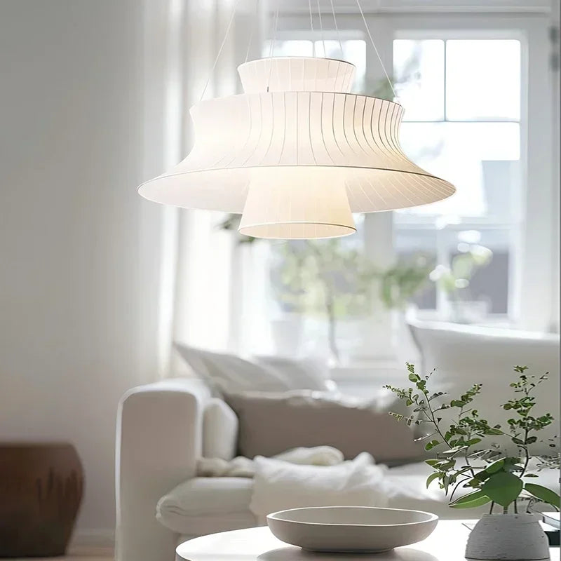 Modern minimalist fabric during light, living room dining room interior decoration, home decor, LED lighting fixtures