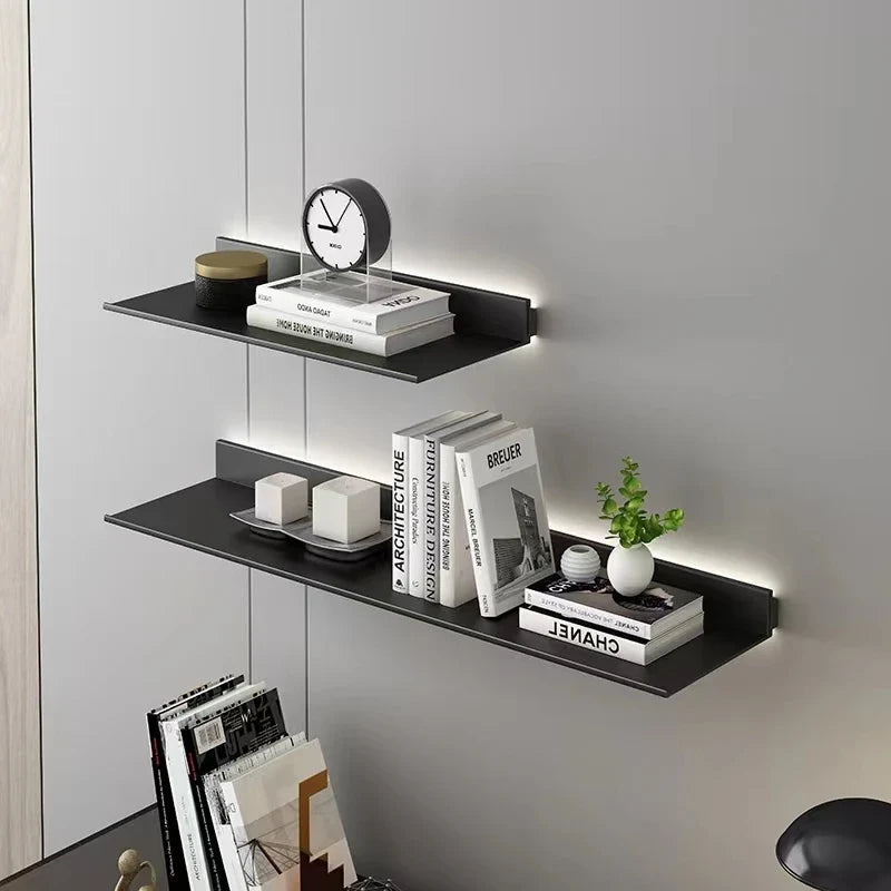 Aluminium light-filled wall shelf - view 2