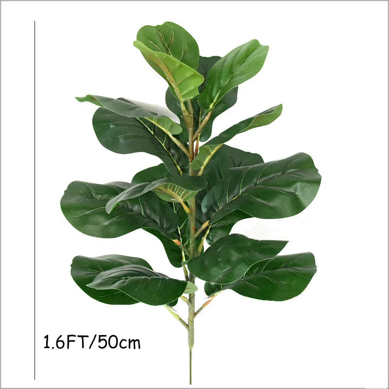Tropical tree artificial ficus for home decoration garden shop - 50 cm / No Pot