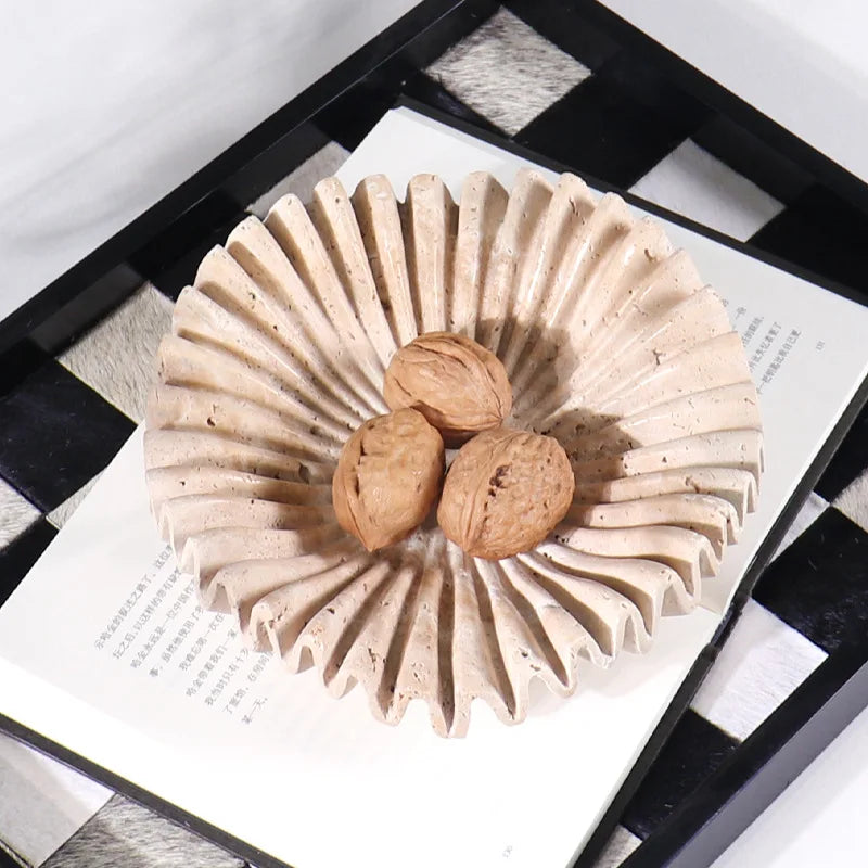 Wabi-sabi style marble storage tray modern artistic decoration - view 5
