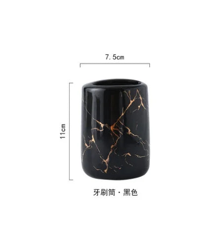 Ceramic accessories for bathroom decoration - Toothbrush holder 1