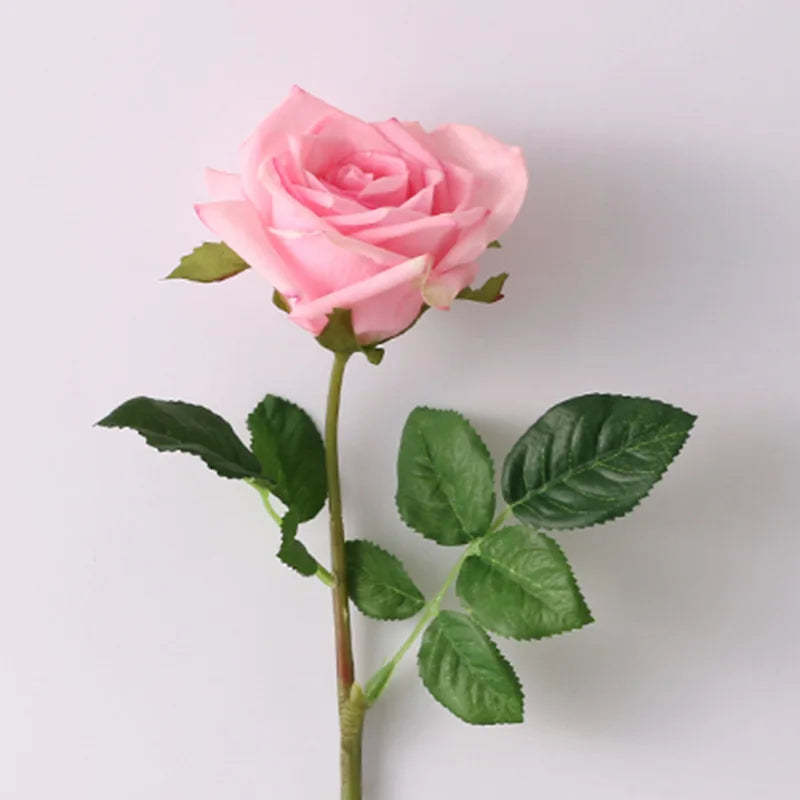 Artificial latex rose flowers for elegant decoration - Dark Pink