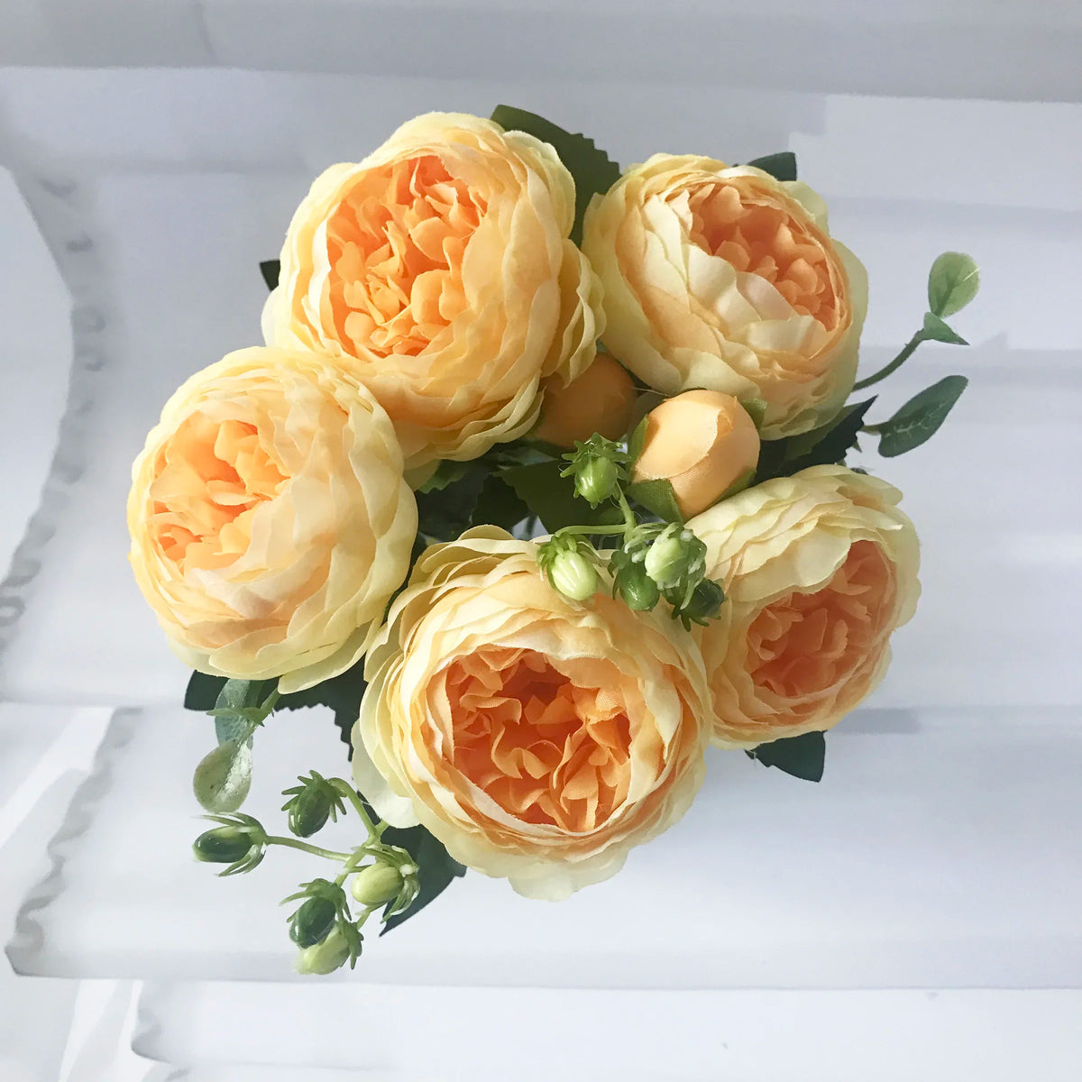 Bouquet of artificial peonies for interior wedding decoration - 5