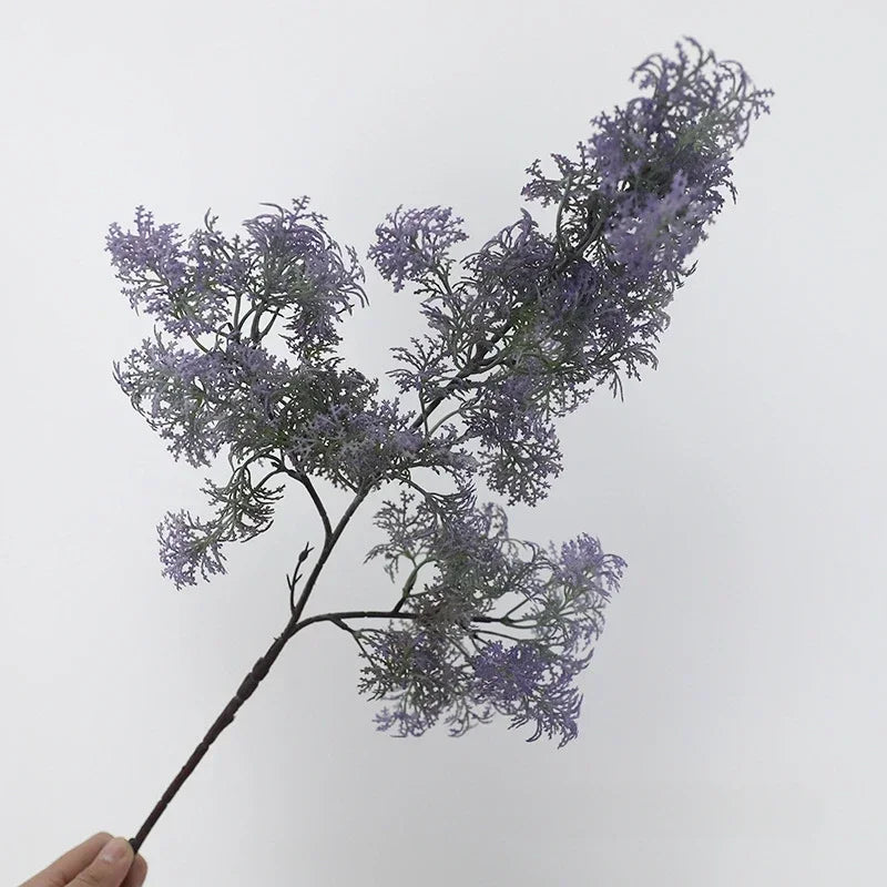 Decorative plant made of artificial grass for indoor use - Purple