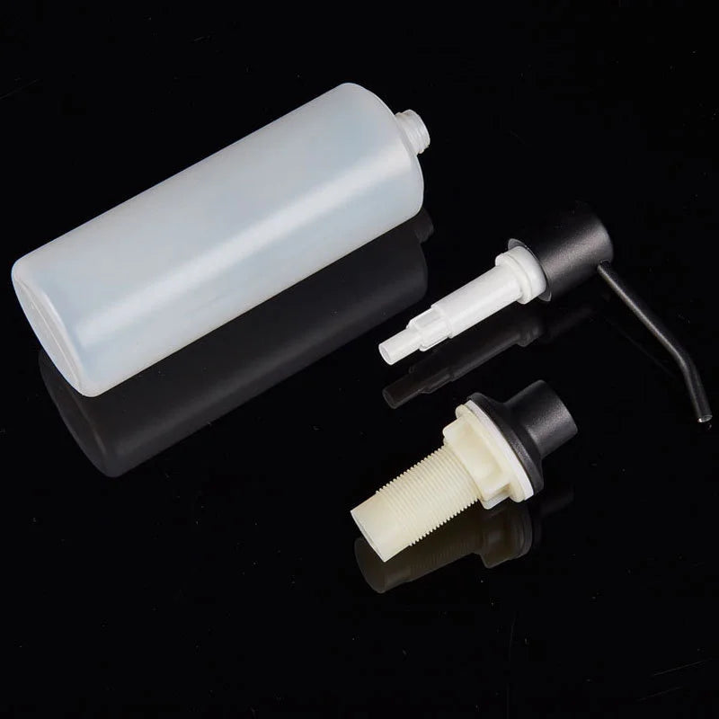 Liquid soap dispenser stainless steel for kitchen 350 ml - view 8