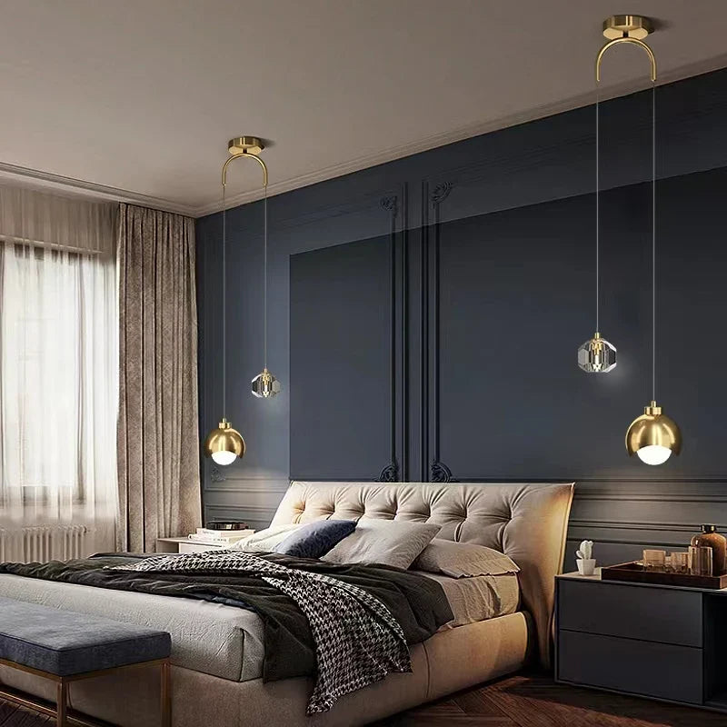 Modern crystal pendant light for elegant interior decoration - view 3