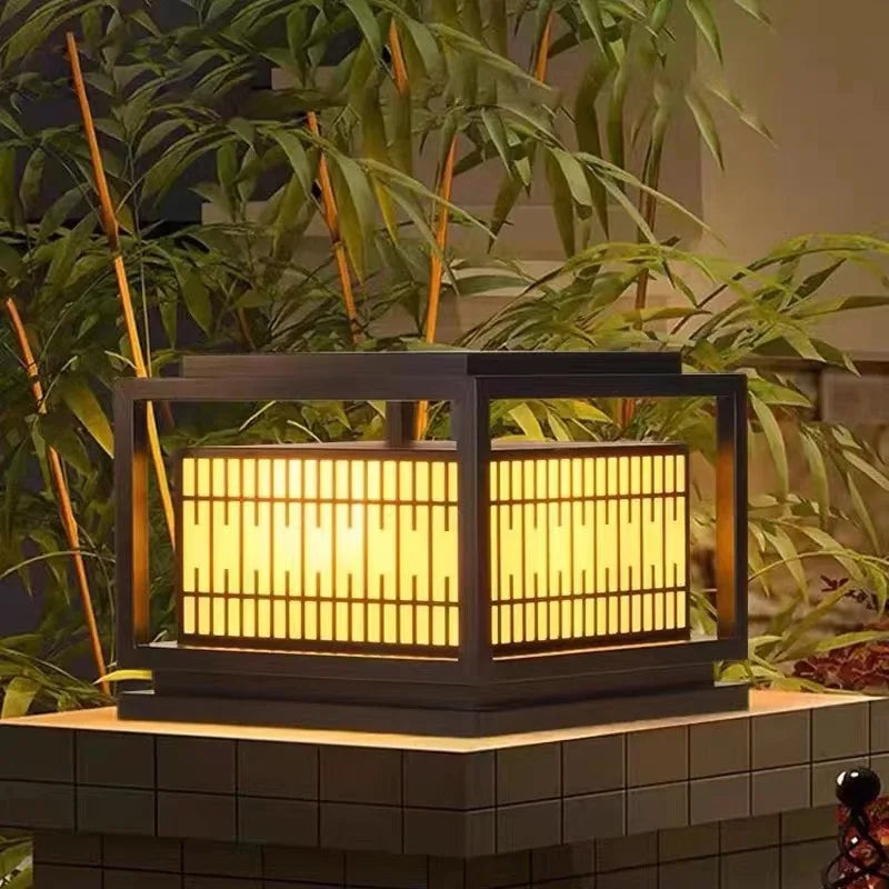 Outdoor solar LED lamp with remote control and variable intensity - view 2