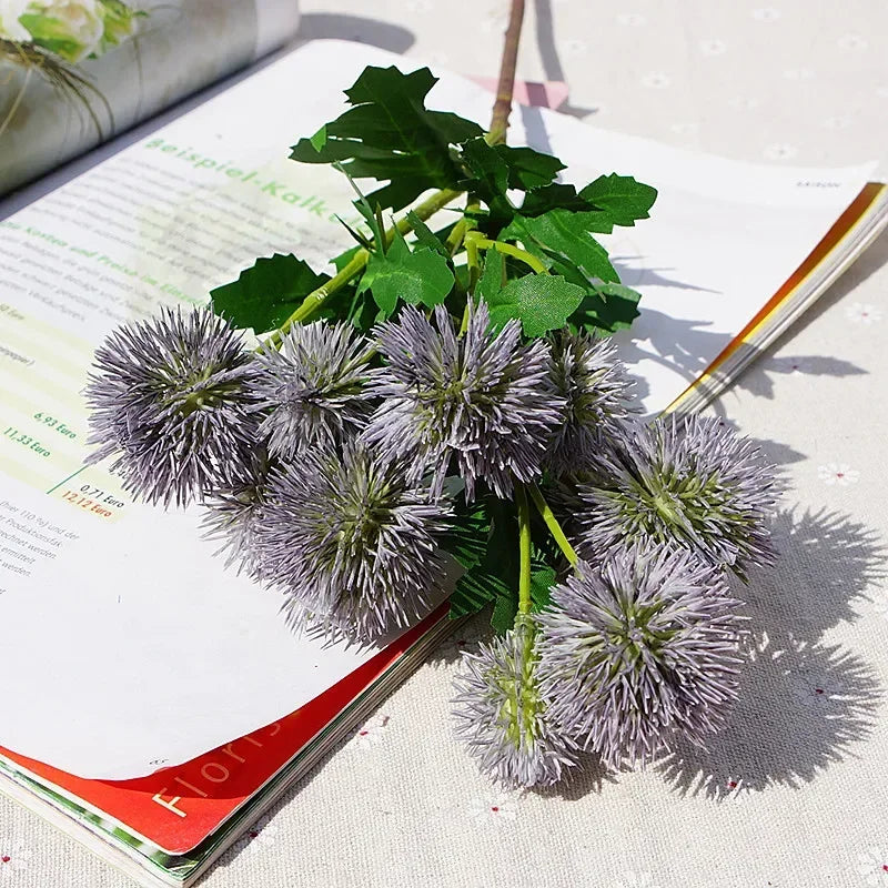 Artificial plastic ginseng ball flowers - view 3