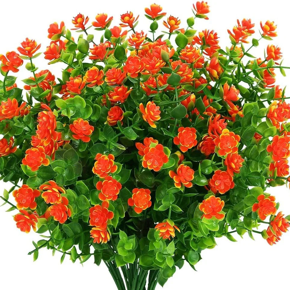 Artificial uv-resistant flowers for outdoor and garden - Orange