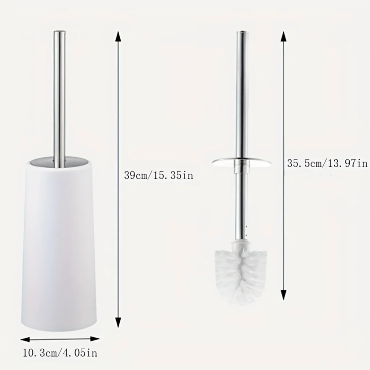 Toilet Brush, Household No Dead Corner Stainless Steel Long Handle Squat Toilet Cleaning Brush Set Toilet bowl scrubber Bathroom - view 3