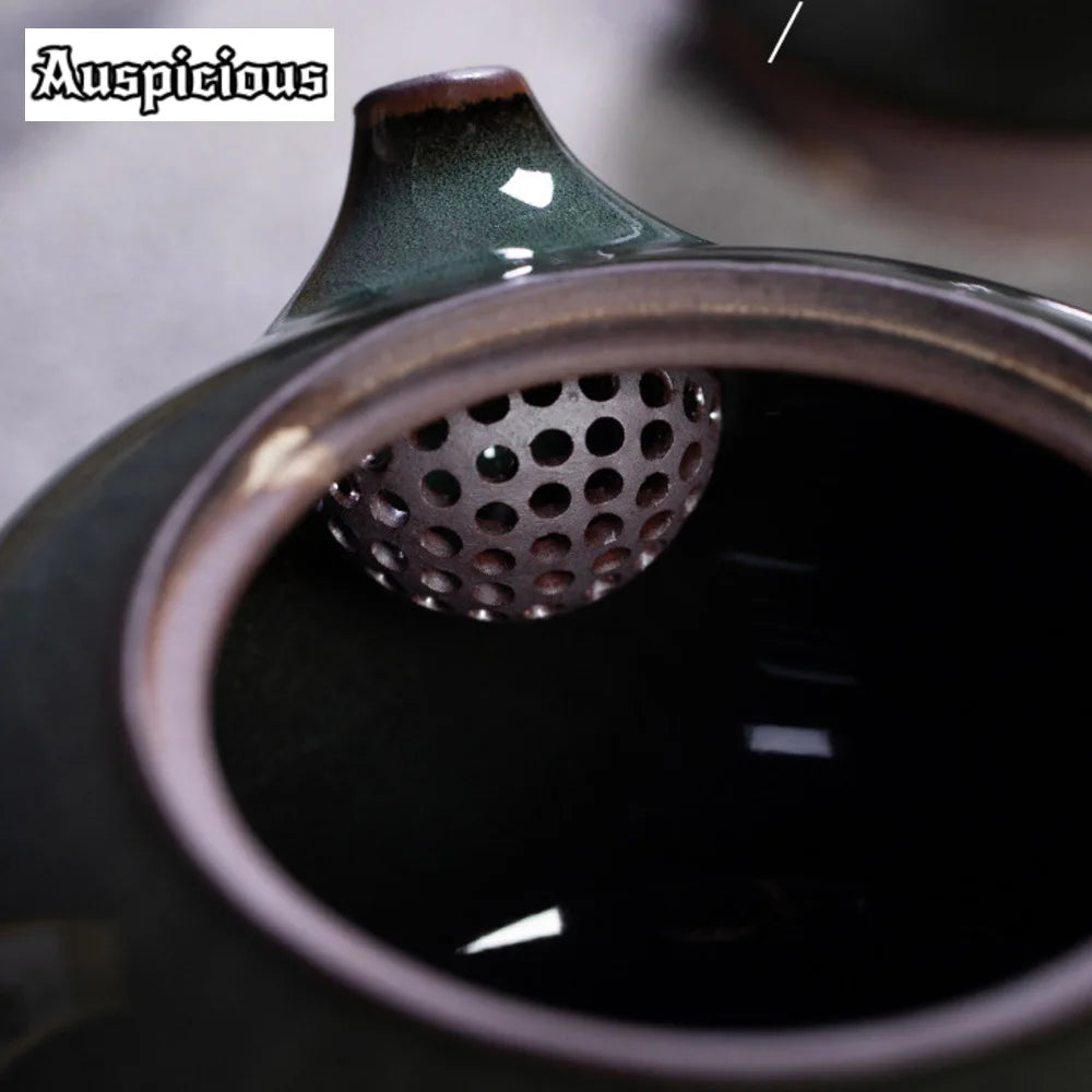 Teapot artisanal celadon crackle 300ml style longquan luxury - view 4