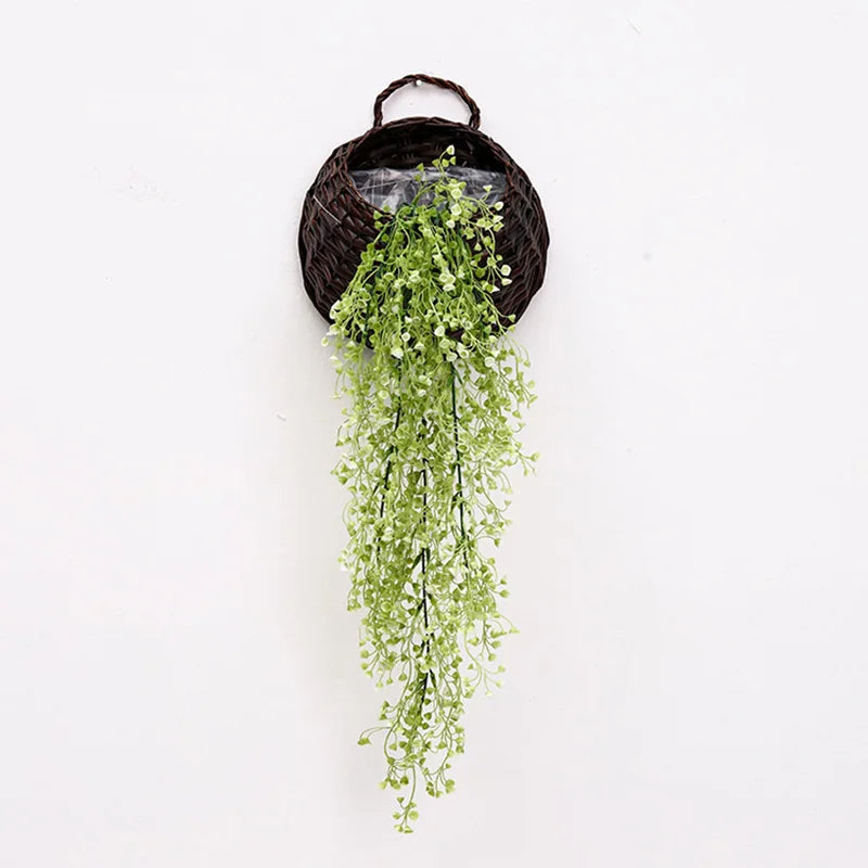 Artificial plants vines willow wall decoration interior wedding balcony