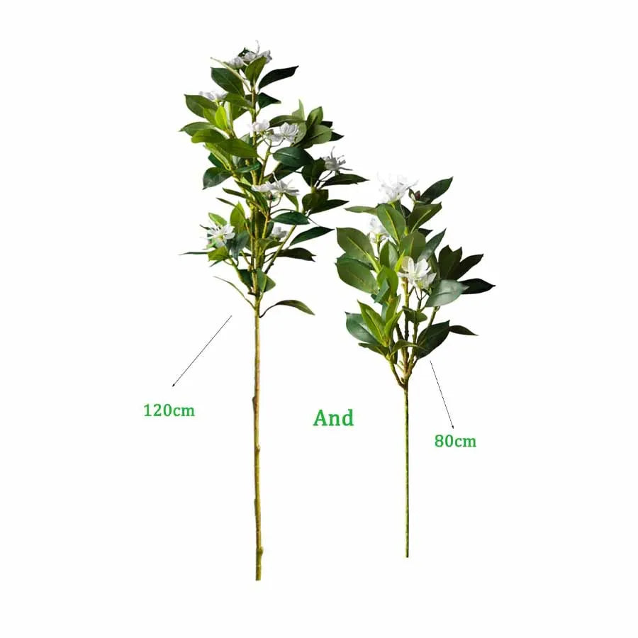 Artificial plant ficus banyan for interior and exterior decoration - 80cm and 120cm White