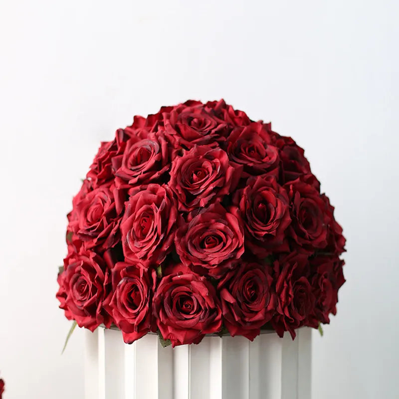 Artificial silk flower balls for wedding decoration and photo - 07 / 60 CM