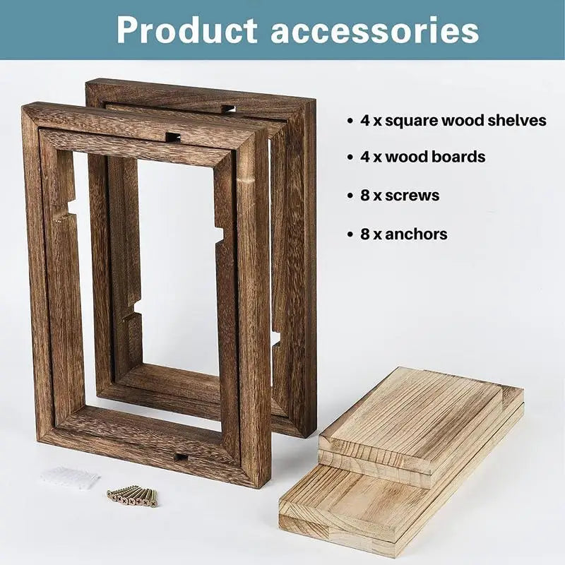 Wooden wall shelves for decorative storage - view 6