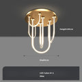 New trend 2022 post-modern led chandelier with variable intensity - Warm light / 60 cm round / Black