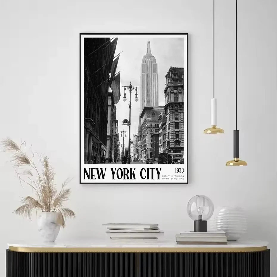 Vintage photography black and white architecture new york betting - view 3
