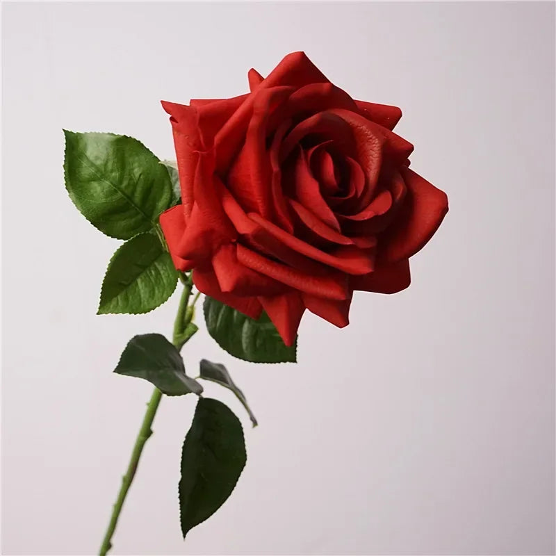 Artificial white pink flowers for realistic decorative wedding - Red