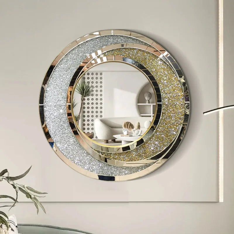 Luxury round mirror to hang for interior decoration - view 2