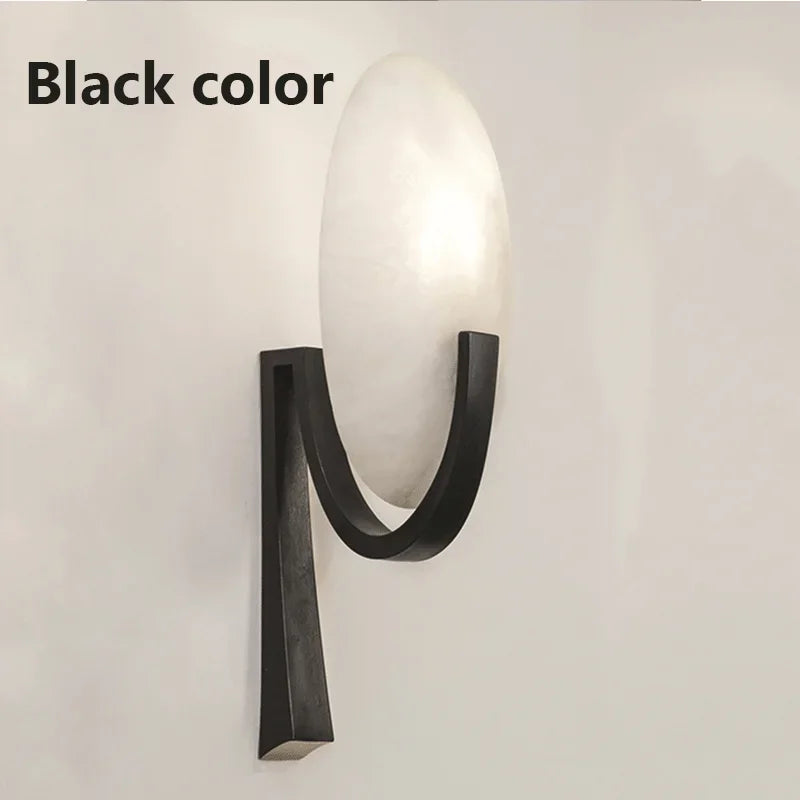 Nordic wall sconce in copper and marble modern design to led - 50CM Black / Cool Light / 100-260v