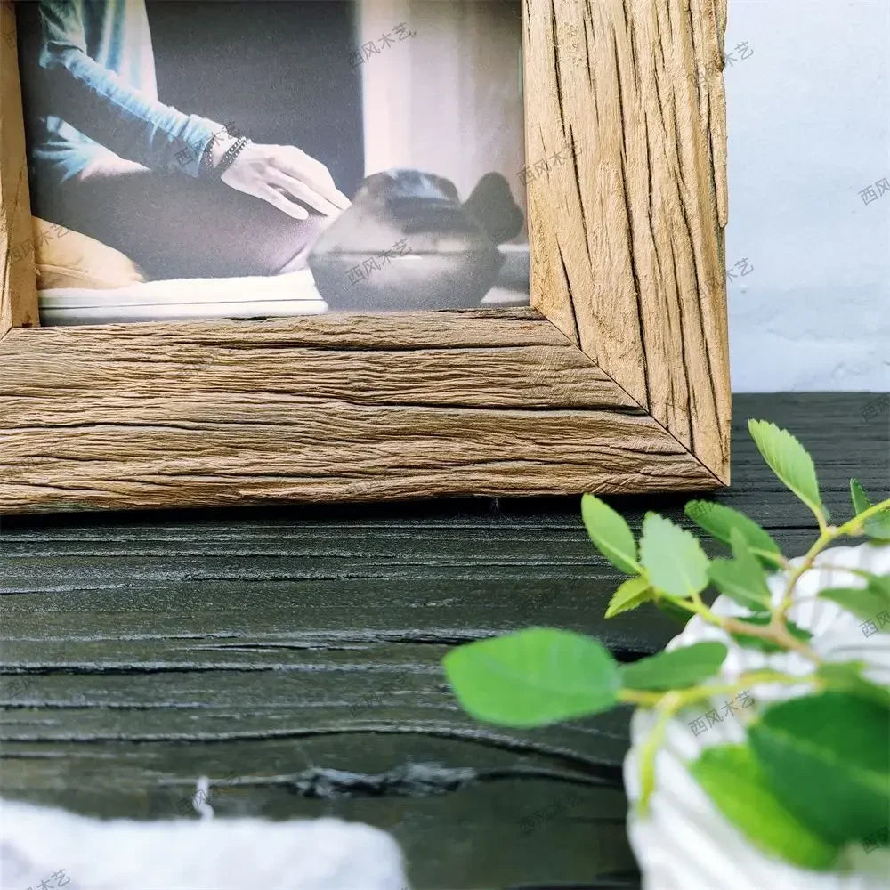 Photo frame in solid wood vintage style patinated - view 8