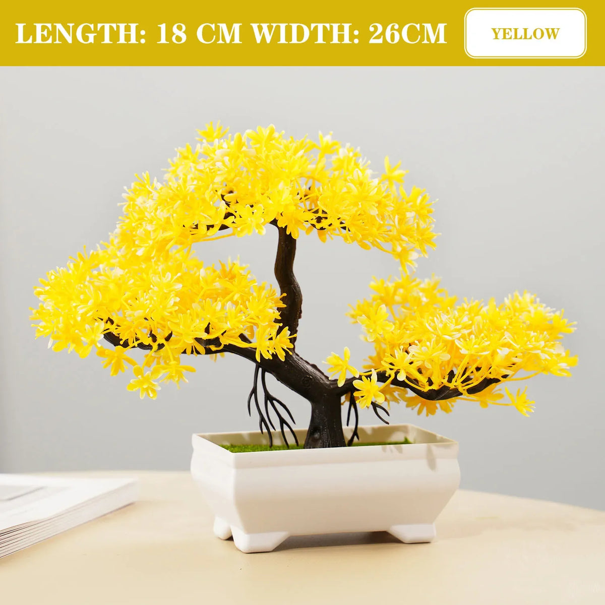 Artificial plants bonsai small tree interior and exterior decoration - PJ28-07 / With Pot