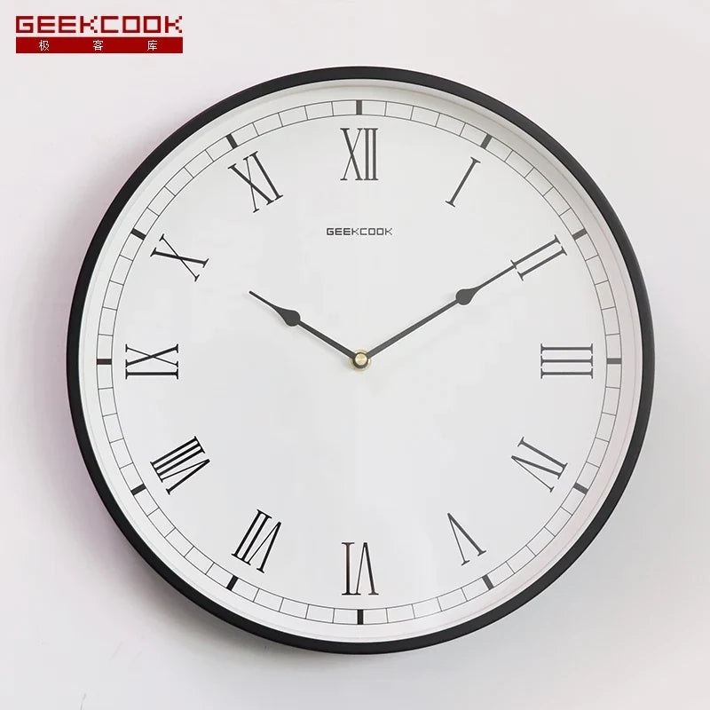Modern silent luxury wall clock for interior - Style 1 / 14 pouces