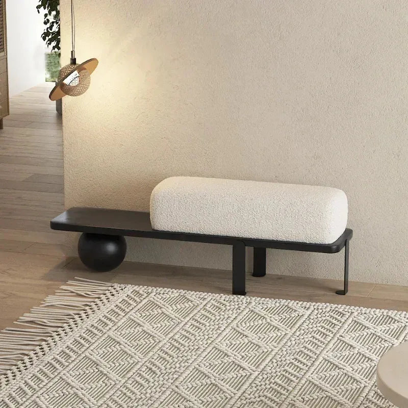 Ottoman in Nordic wood simple design for various spaces - view 4