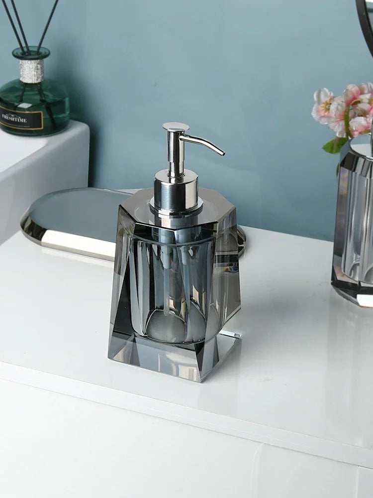 Glass soap dispenser luxury bathroom accessories - 1 Piece 4