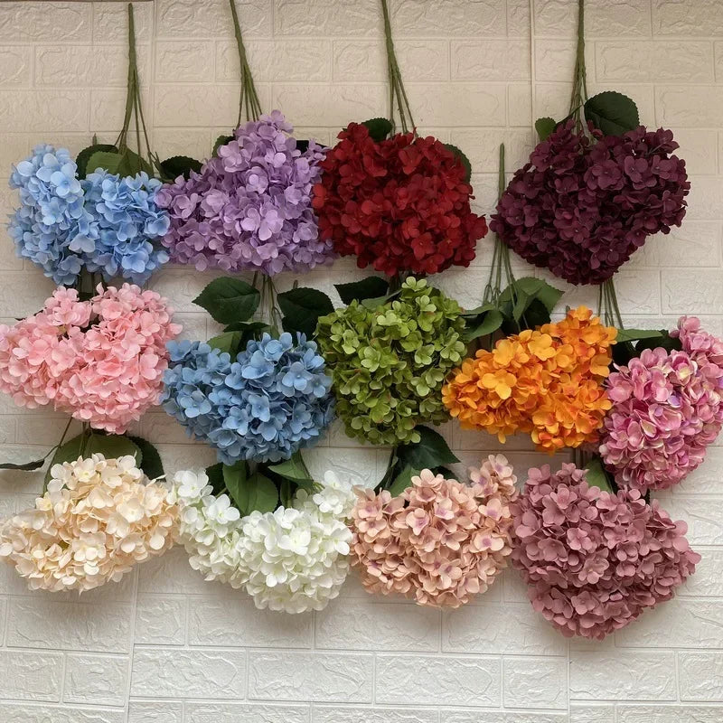 Silk hortensia bouquet for elegant interior decoration - view 5