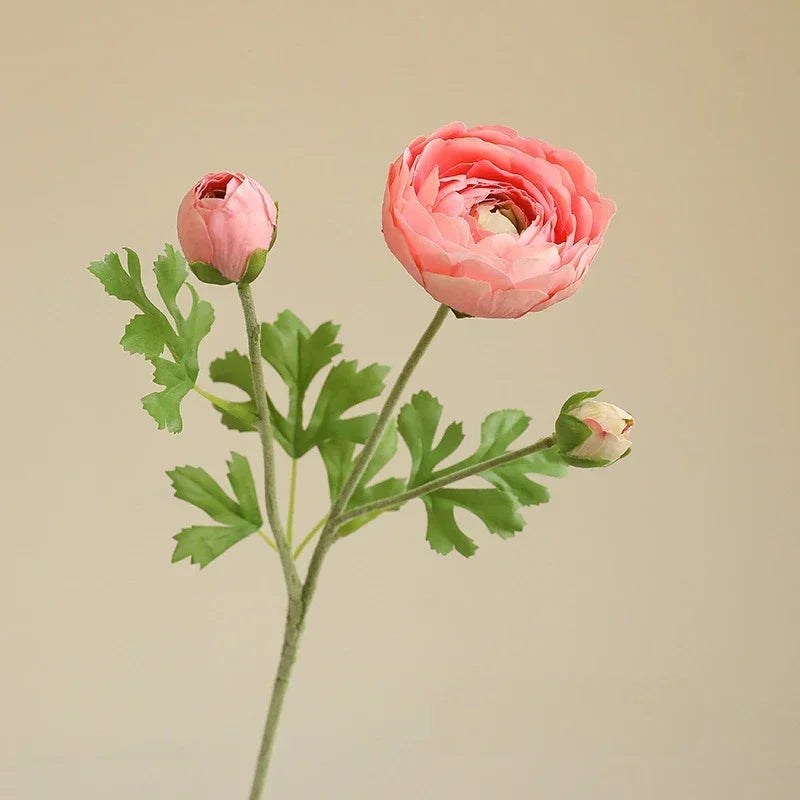 Artificial silk flowers for garden decoration and balcony - pink red