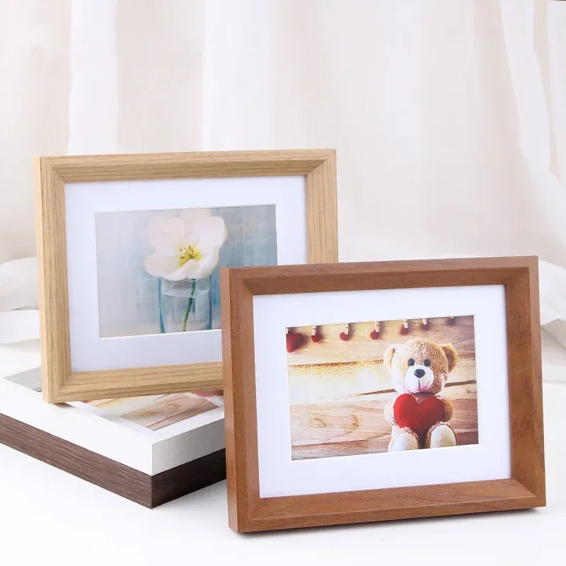 Minimalist wooden photo frame for interior decoration and gift - view 5