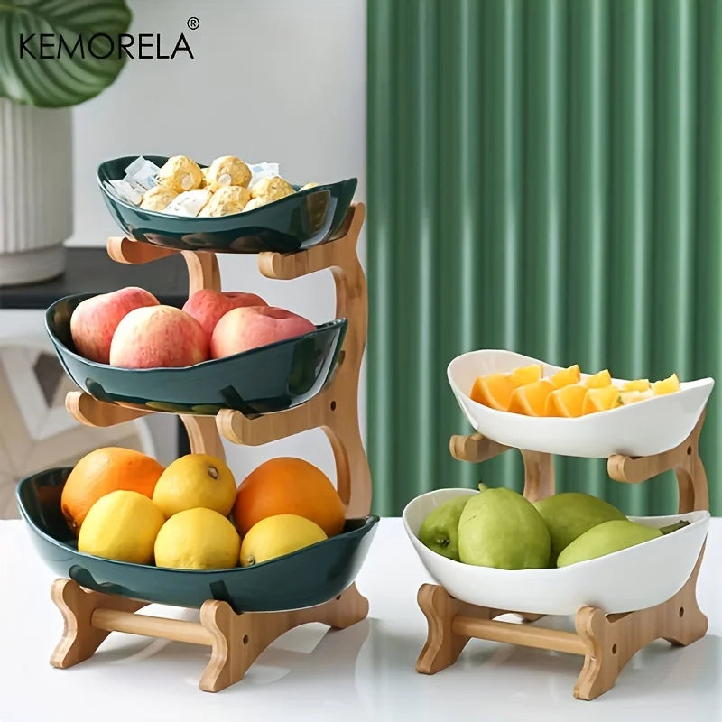 Modern creative fruit plate for snacks and desserts