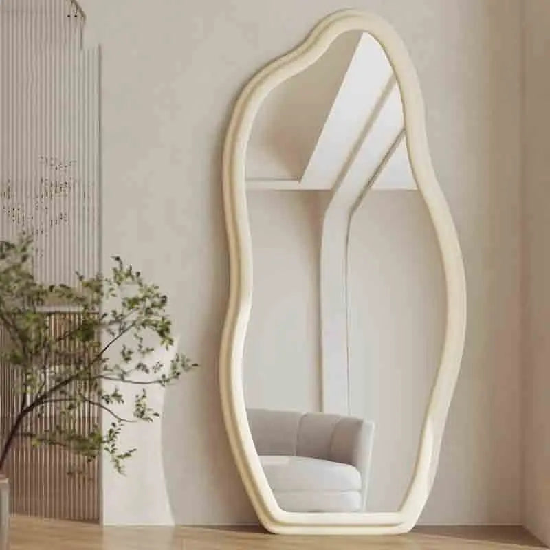 Lightweight Italian decorative mirror with full length wall mounting single frame - view 2