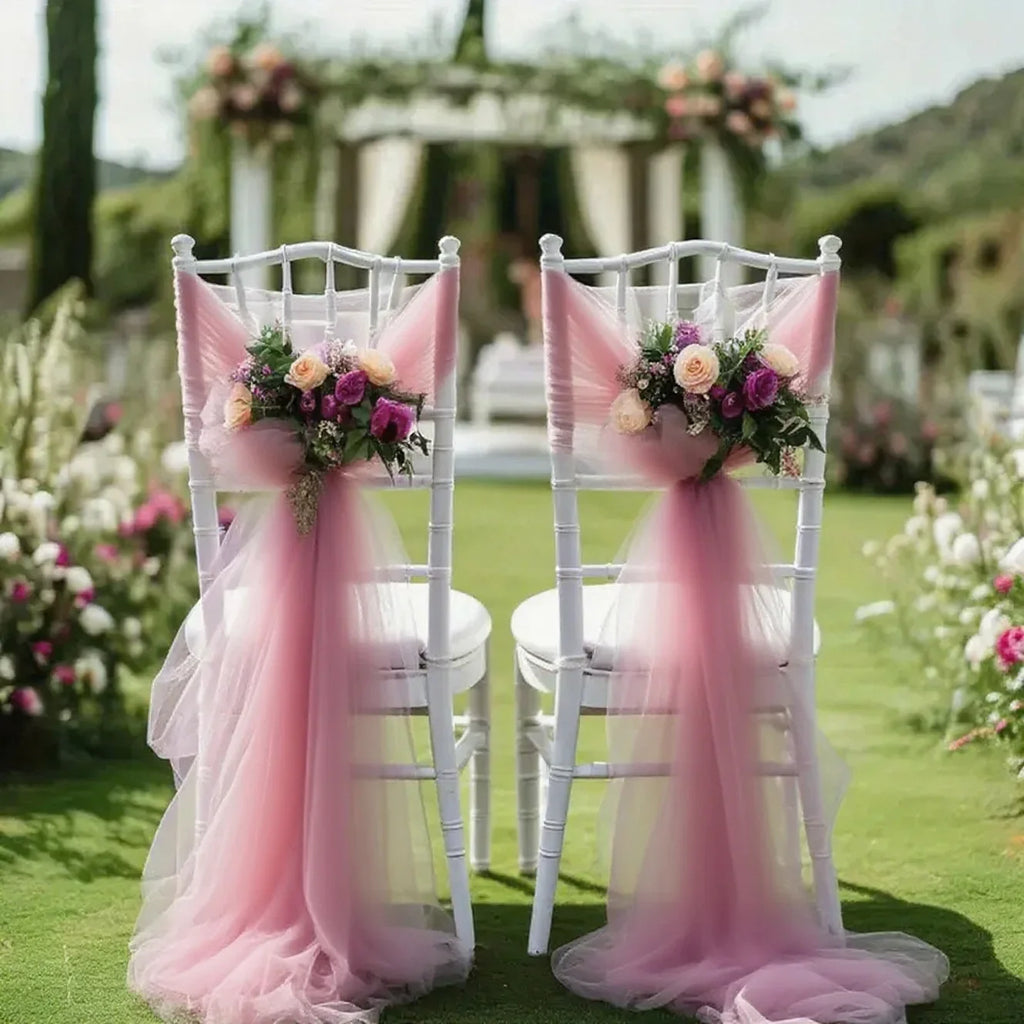 Transparent Gauze Table Runner for Wedding or Party Decor - view 6