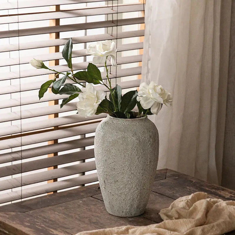 Retro Literary Creative Old Hydroponic Ceramic Vase, High-end Home Decoration, Flower Arrangement, Porch Living Room Decoration - view 4