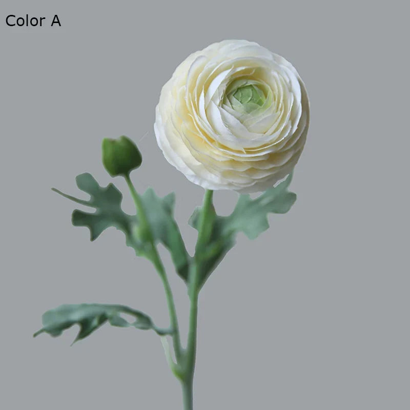 Gold button heads artificial silk flowers wedding decoration - view 4
