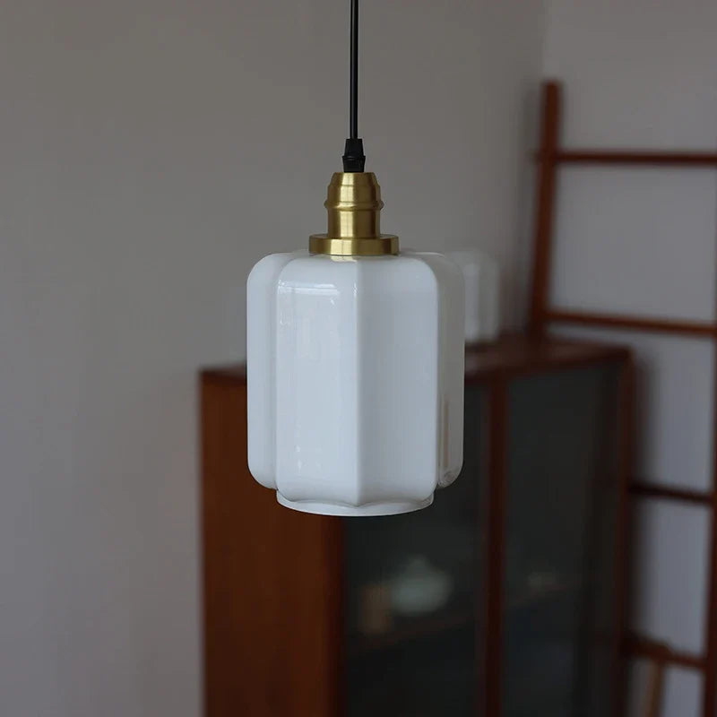 Japanese glass pendant light Scandinavian design for elegant interior - view 3